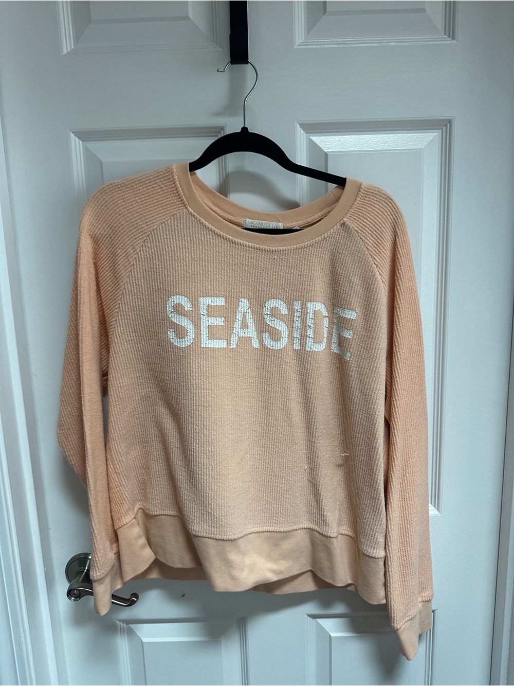 Seaside Graphic Sweatshirt in Peach